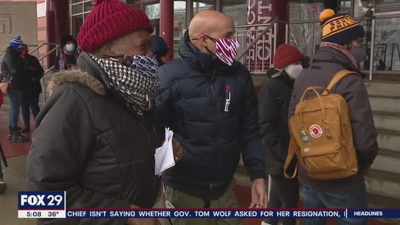 Snowstorm does not deter those who seek the COVID vaccine