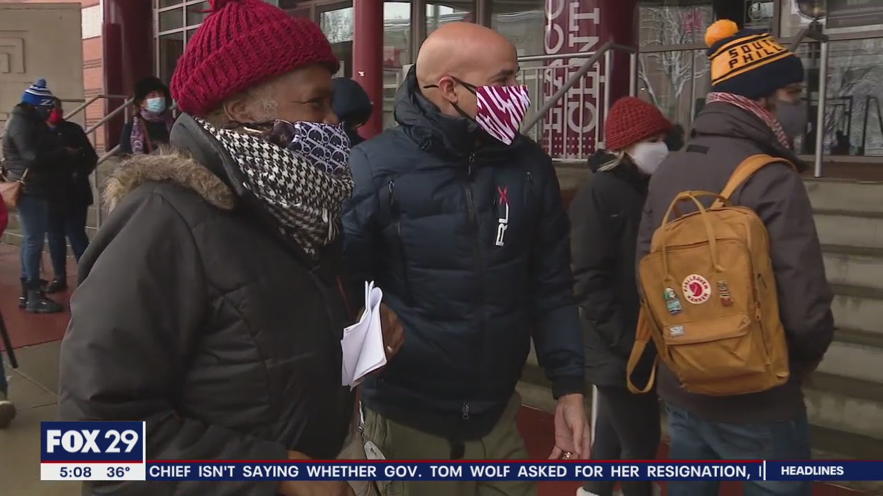 Snowstorm does not deter those who seek the COVID vaccine