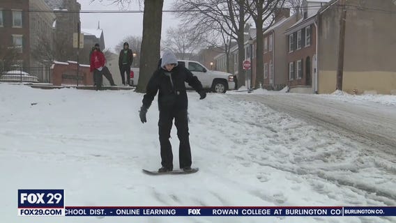 Normally busy West Chester is quieted Monday due to the storm