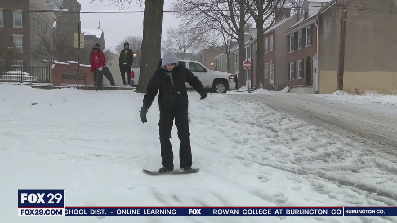 Normally busy West Chester is quieted Monday due to the storm