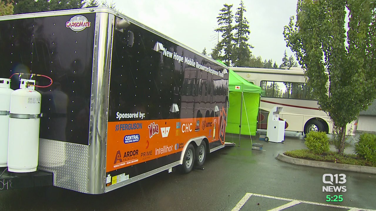 Mobile showers, laundry for the homeless in Puyallup