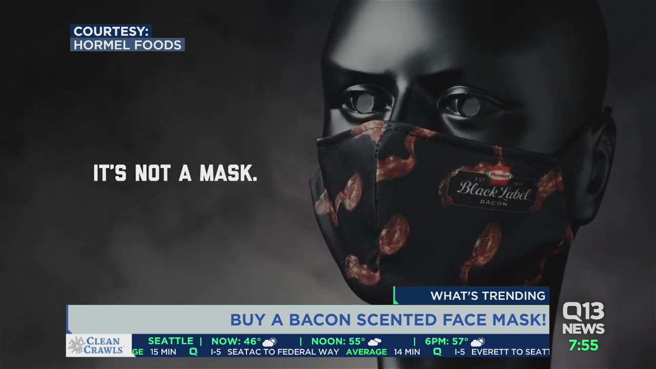 Bacon flavored face masks