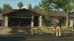 Garage fire in Tempe