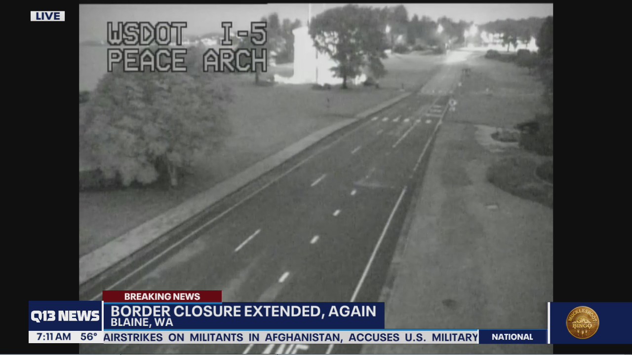 US-Canadian border closure extended