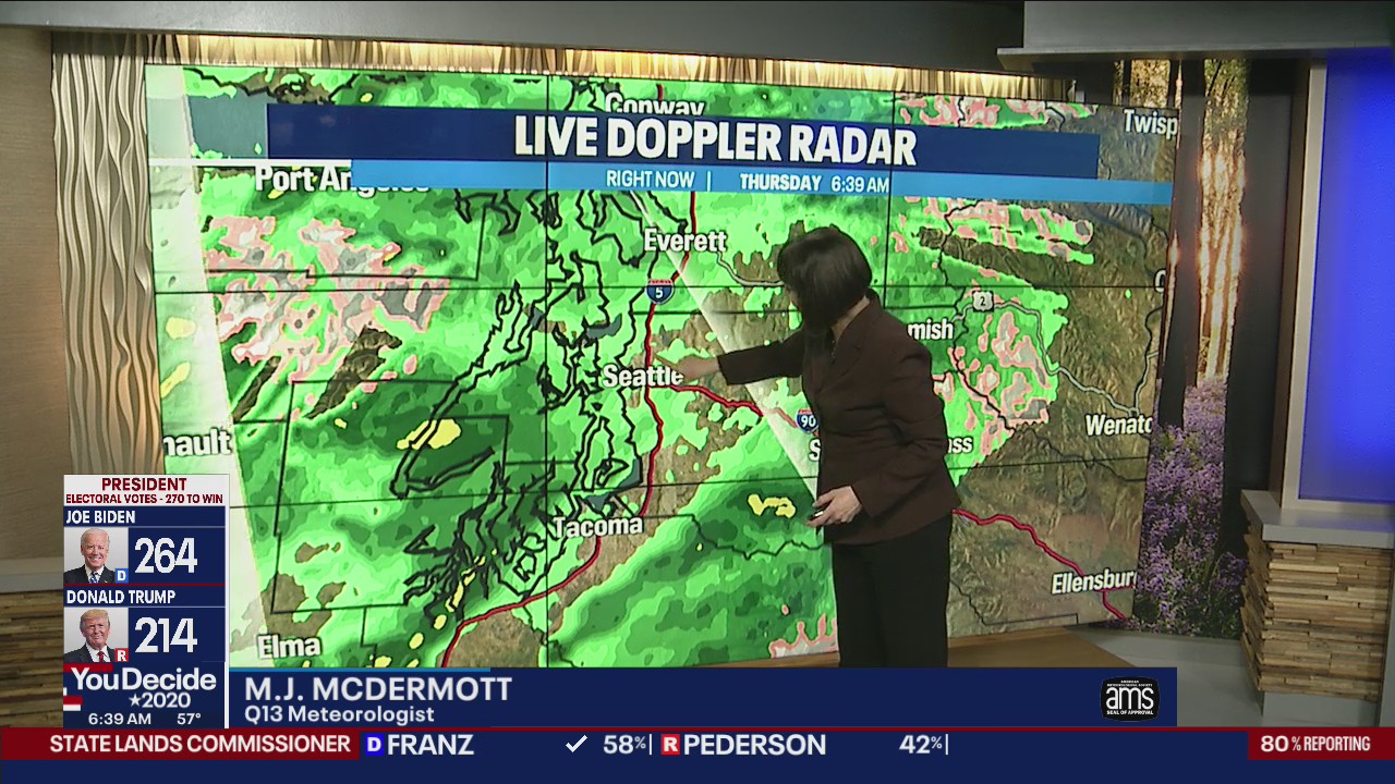 Rainy and breezy Thursday