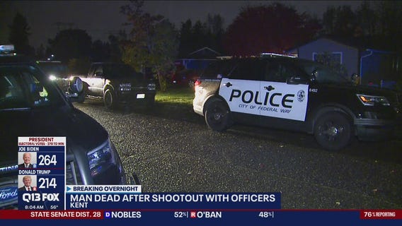 Man found dead after shootout with police.