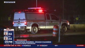Troopers injured in crash on I-5