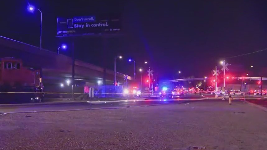 Pedestrian hit by train in Phoenix