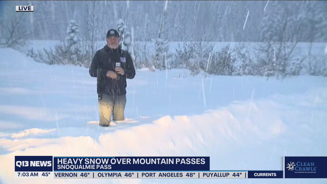 Heavy snow on mountain passes