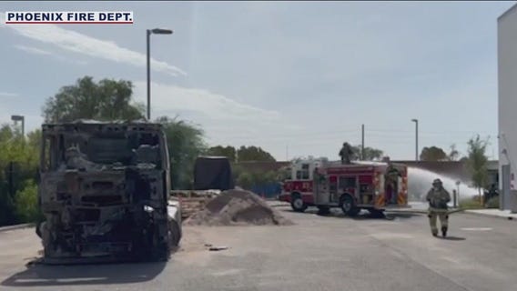 Previously burned truck reignites in Phoenix