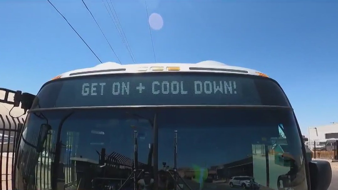 Extreme Heat: Bus used as cooling center