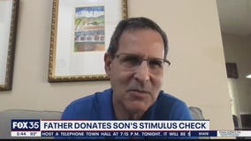 Father wants to donate late son's stimulus check to charity