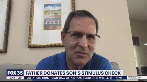 Father wants to donate late son's stimulus check to charity