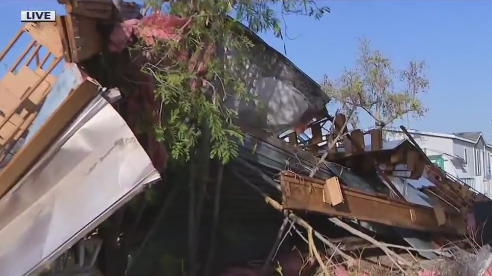 Monsoon storm damage in Mesa