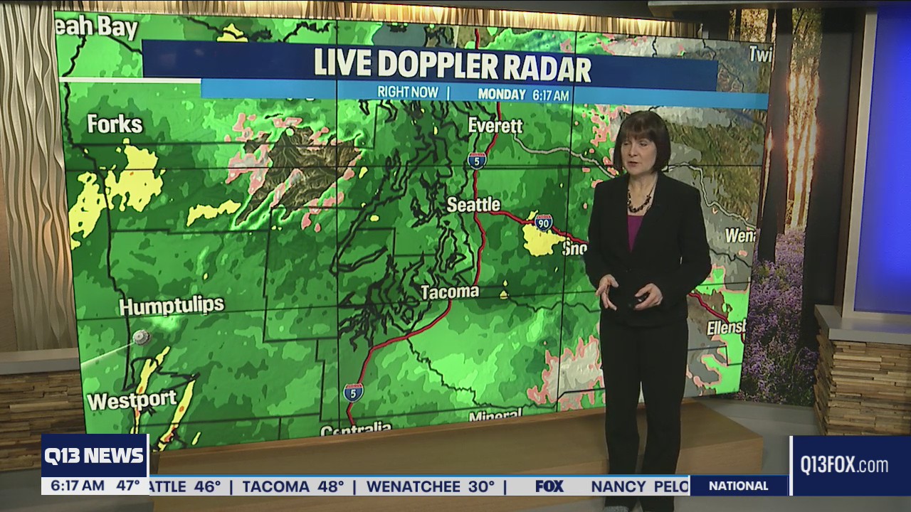 Soaking rains Monday