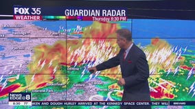 Evening storms deliver hail, heavy rain