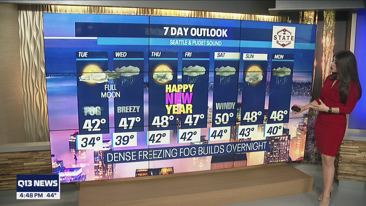 Dense freezing fog overnight, rainy later this week