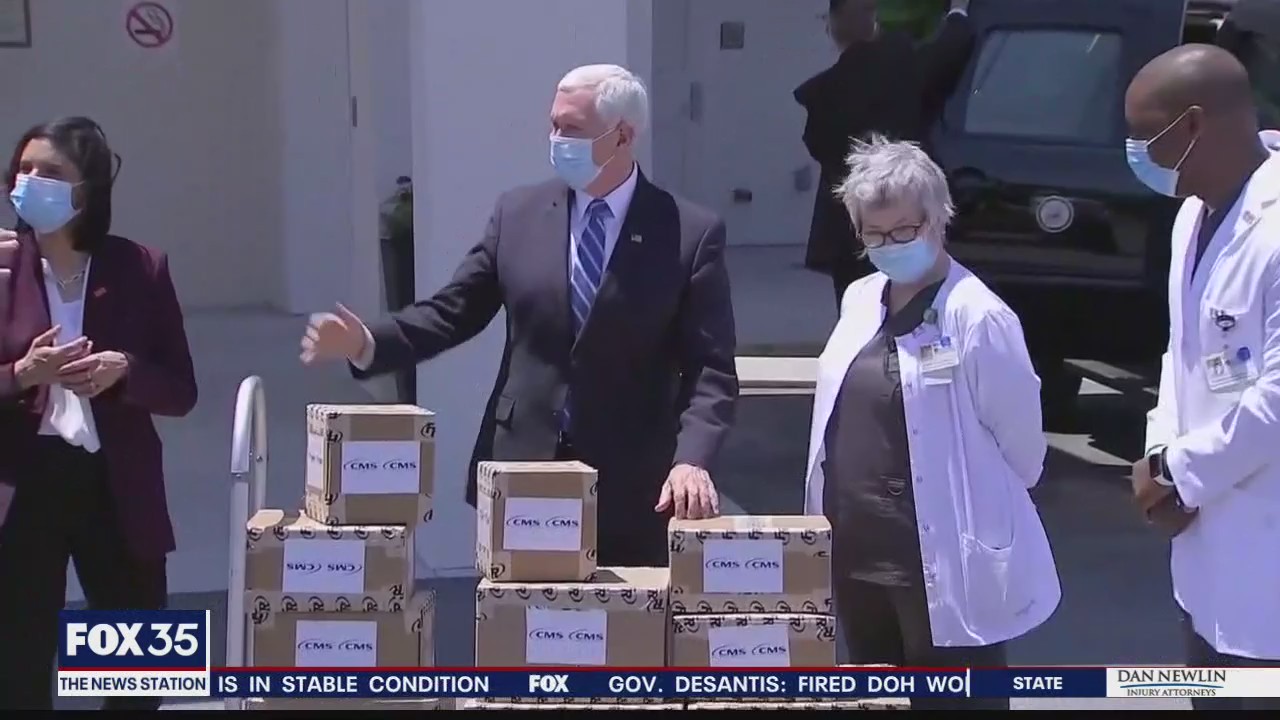 Vice President Pence visits Orlando nursing home