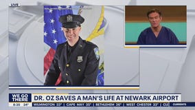 Dr. Oz saves a man's life at the Newark Airport