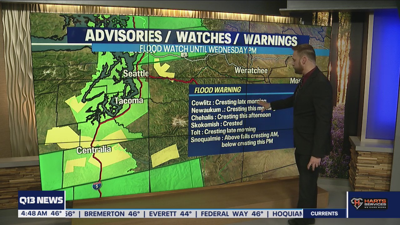 Flood watch in effect Wednesday