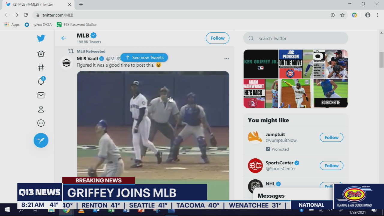 Ken Griffey Jr. joins MLB