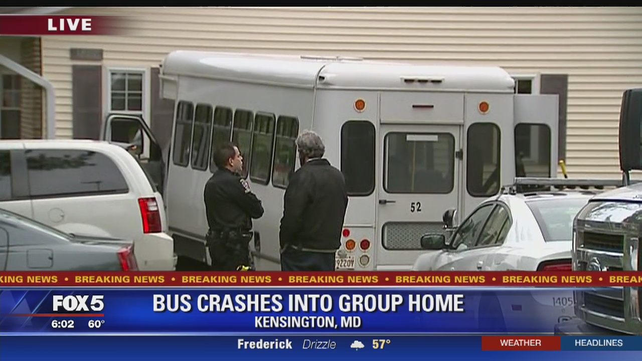 Bus crashes into group home in Kensington