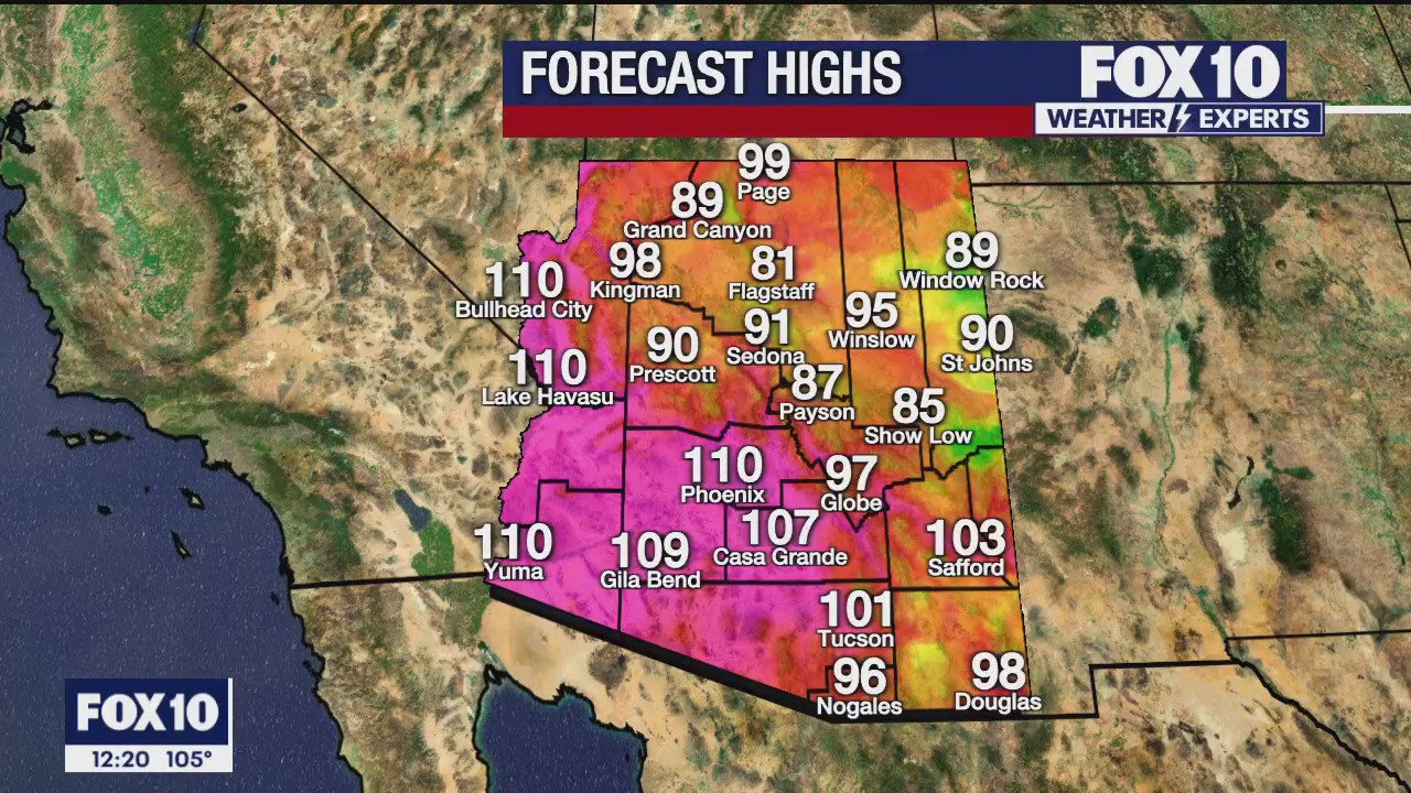 Noon Weather Forecast - 8/7/23
