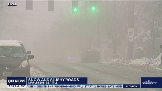 Snowy, slushy roads