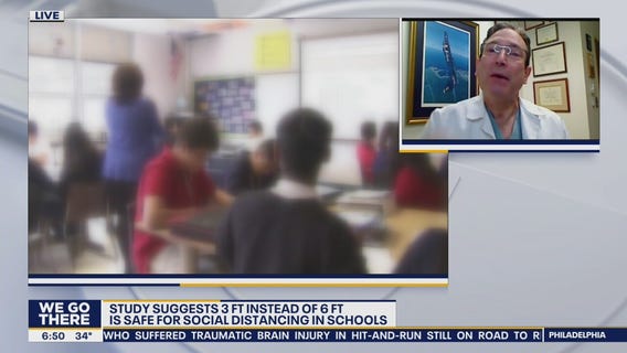 Study suggests 3 feet, instead of 6 feet ,is safe for social distancing in schools