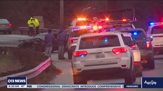 Hit and run driver causes 12 car pileup