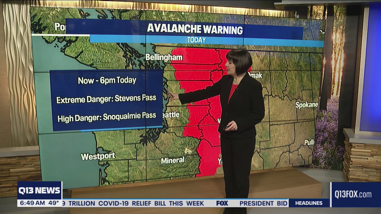 Warm temperatures cause avalanche danger in Cascades | FOX 13 Seattle