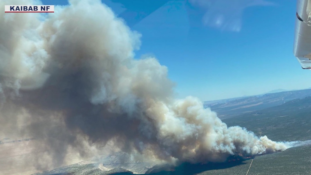 Kane Fire burns near Jacob Lake