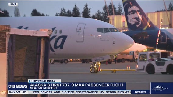 Alaska's first 737-9 MAX jet flight