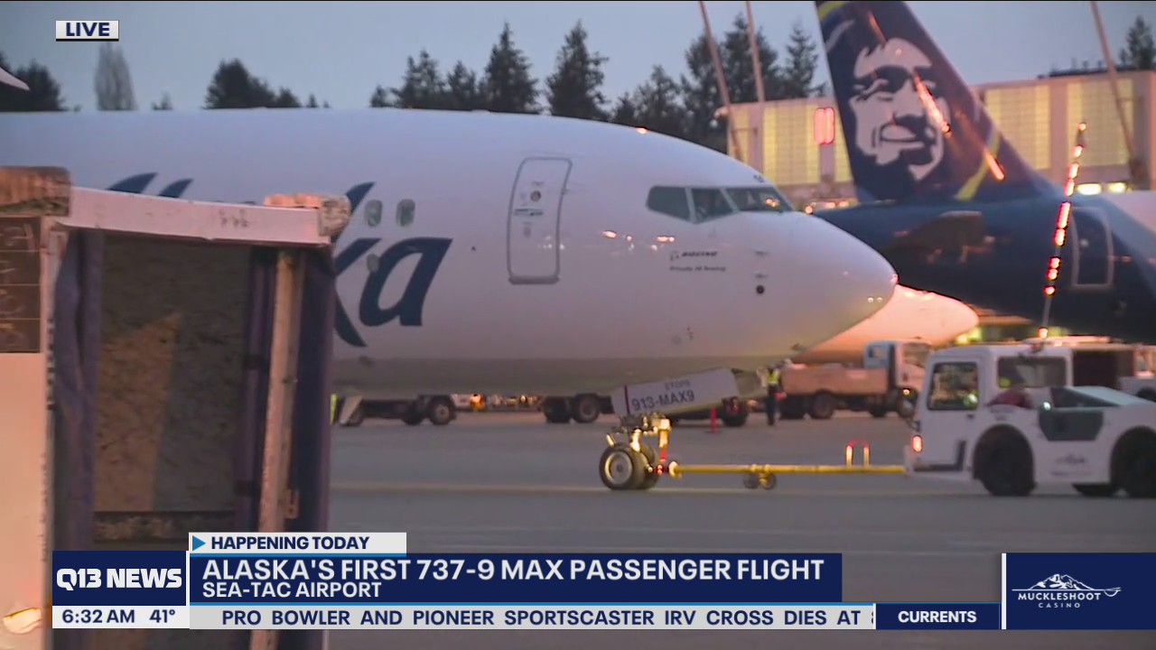 Alaska's first 737-9 MAX jet flight