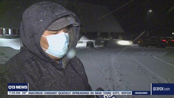 Dangerous driving conditions at Snoqualmie Pass