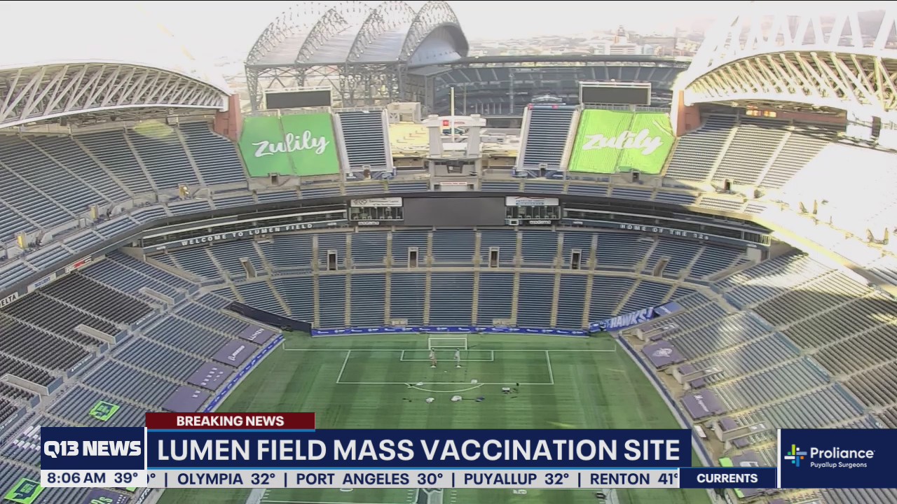 Seattle's Lumen Field to open as mass vaccination site