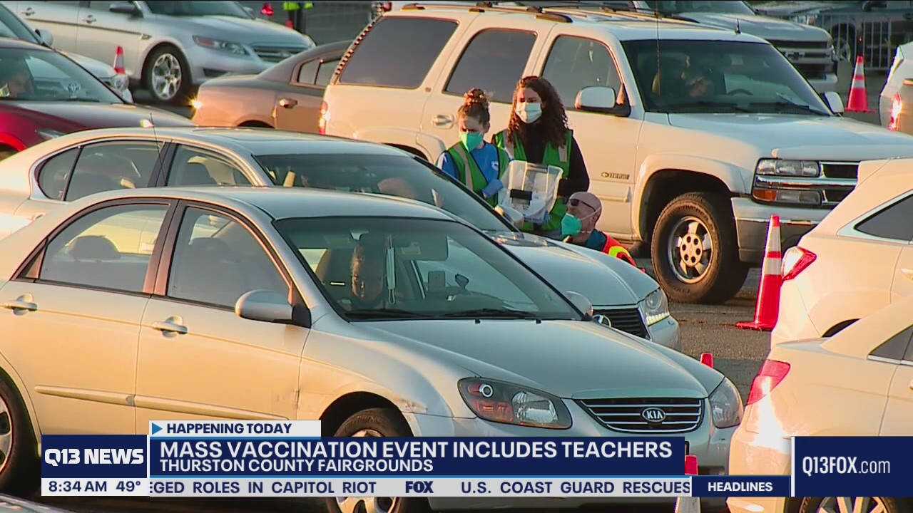 Mass vaccination clinic in Thurston County