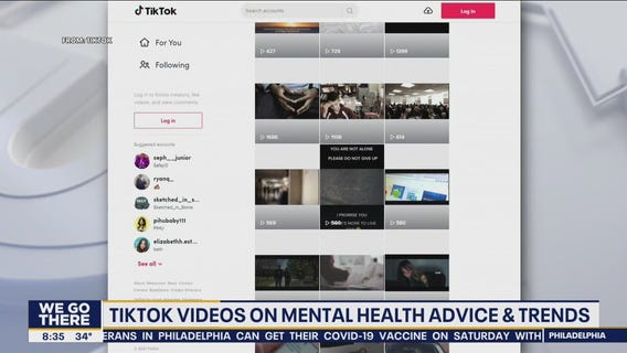 TikTok videos on mental health advice and trends