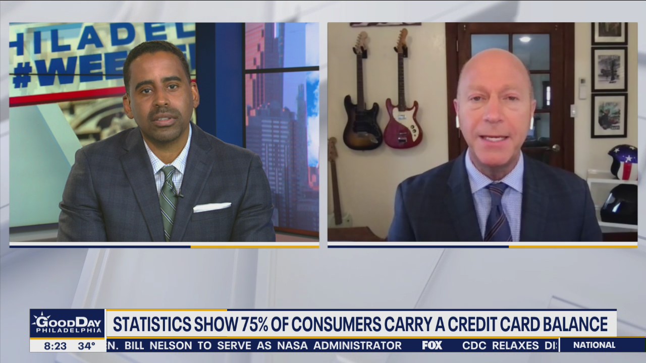 Statistics show 75% of consumers carry a credit card balance