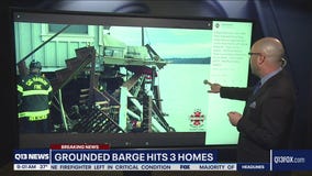 Barge crashes into Gig Harbor homes