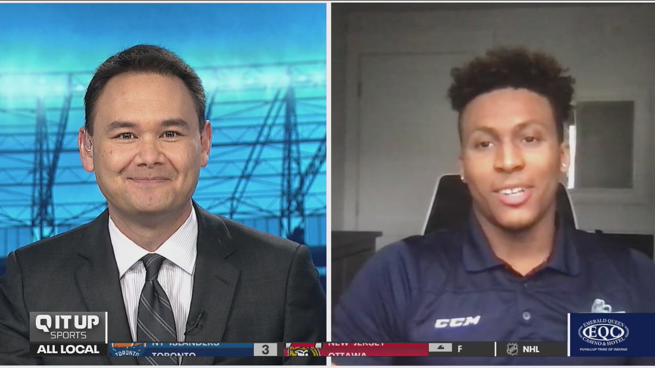 Seattle Thunderbirds winger Mekai Sanders on "Q It Up Sports"