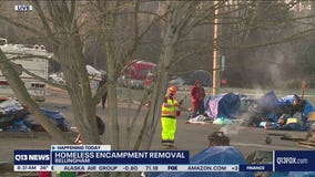 Homeless encampment removal