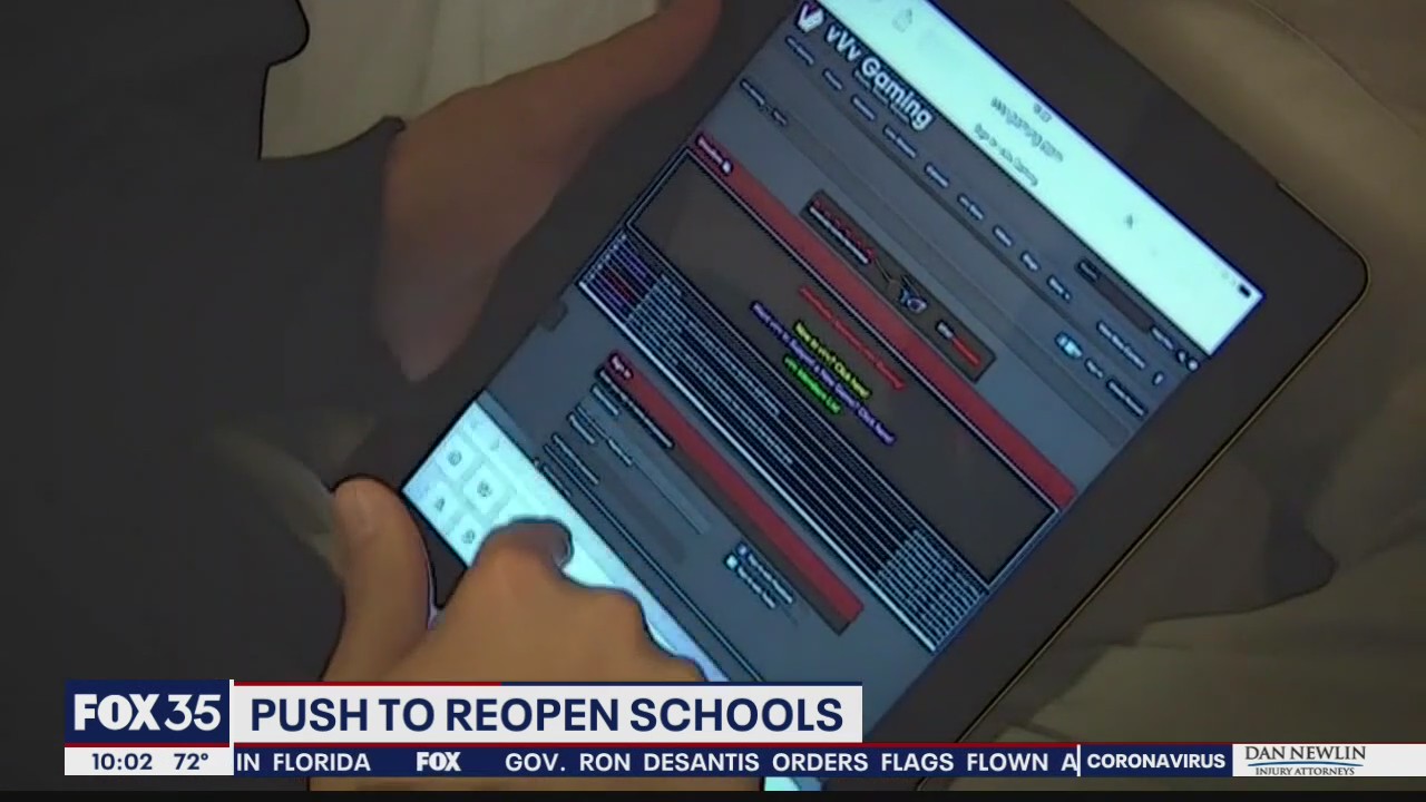 President pushing to reopen schools