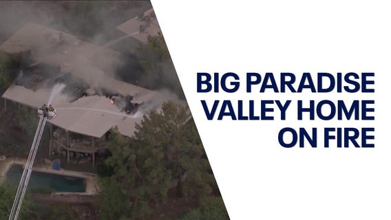 Paradise Valley home caught on fire