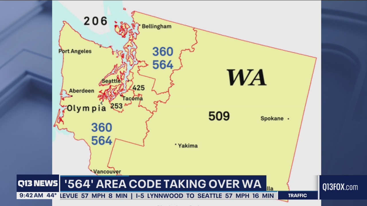 New area code to take over parts of Washington