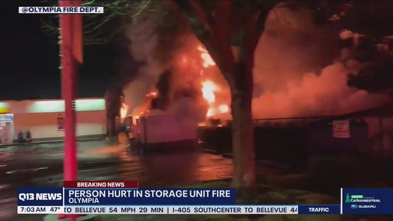One hurt in storage unit fire
