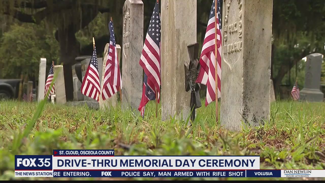 Cemetery holds drive-thru Memorial Day ceremony