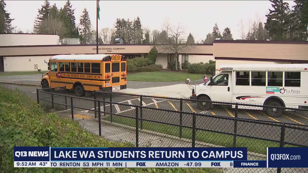 Back to the classroom for some Lake Washington School District students