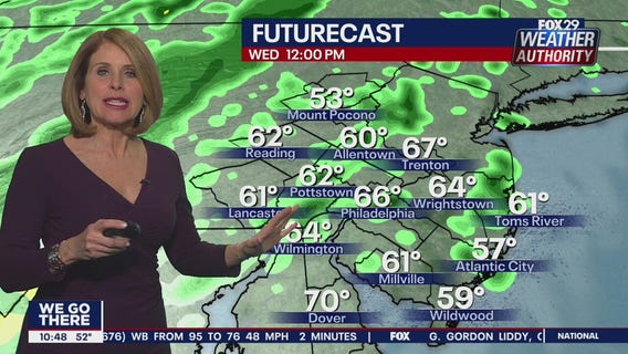 FOX 29 Weather Authority 7-day forecast 10 p.m.