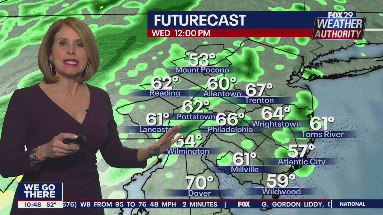 FOX 29 Weather Authority 7-day forecast 10 p.m.